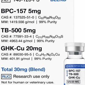 BPC-157, TB-500, GHK-Cu (Glow Blend) 30mg