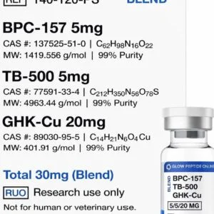 BPC-157, TB-500, GHK-Cu (Glow Blend) 30mg